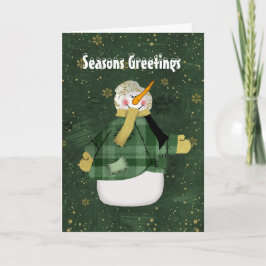Cartão de Natal Snowman