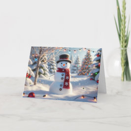 Cartão de Natal Snowman