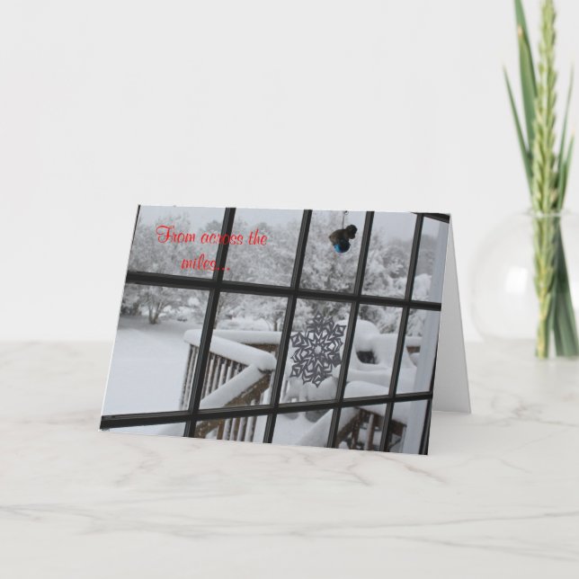 Cartão de Natal Snowy (Frente)