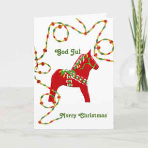 Cartão de Natal Sueco Americano