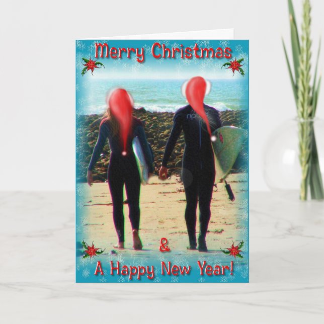 Cartão de Natal Surfin' Safari (Frente)