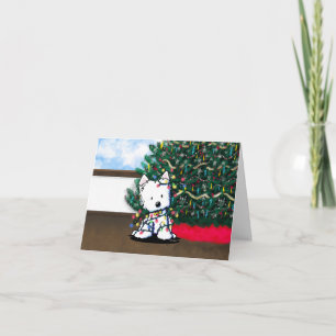 Cartão de Natal Terrier White West Highland
