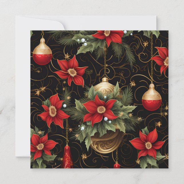 Cartão de Natal Tradicional (Frente)