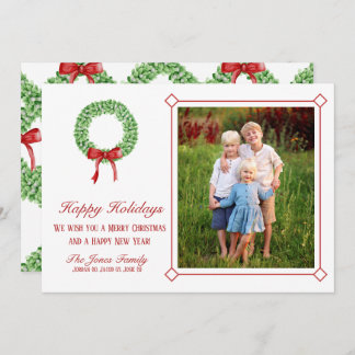 Cartão de Natal tradicional da Garland