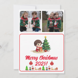 Cartão de Natal Tradicional Digital Personalizado
