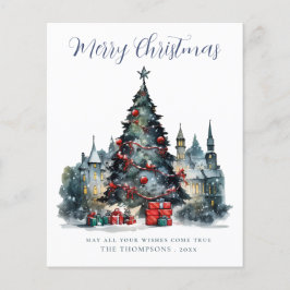 Cartão de Natal Tradicional para Cena de Natal