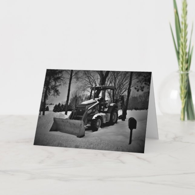 Cartão de Natal "Trator de Casa" (Frente)