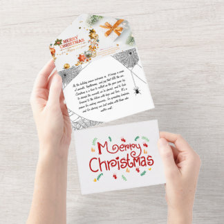 Cartão de Natal Único - Adicione sua mensagem para