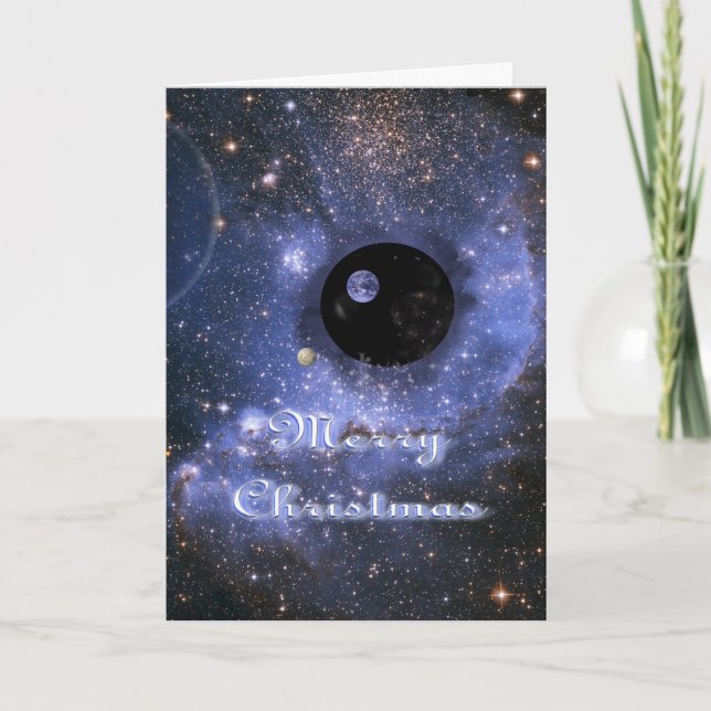 Cartão de Natal Universo (Frente)