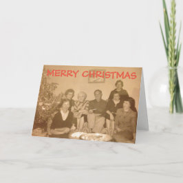 Cartão de Natal velho e fascinado (cerca de 1950)