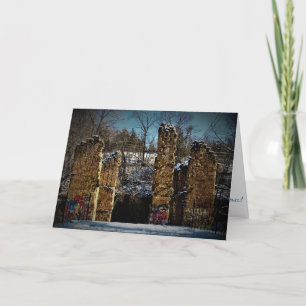 Cartão de Natal "Ver-Mill Ruins"