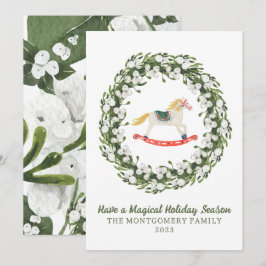 Cartão de Natal Verde do Ballet O Quebra-Nozes