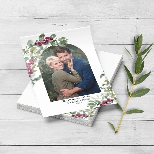 Cartão de Natal Verde Eucalyptus (Criador carregado)