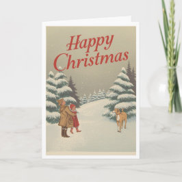 Cartão de Natal vintage