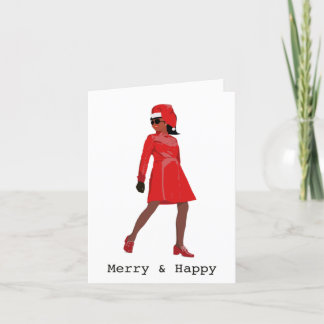 Cartão de Natal Vintage Afro-Americano