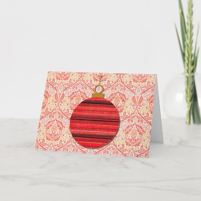 Cartão de Natal Vintage Barroco (Frente)