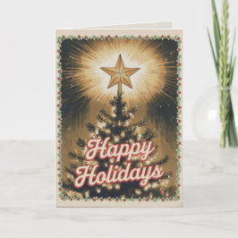 Cartão de Natal Vintage EDITABLE