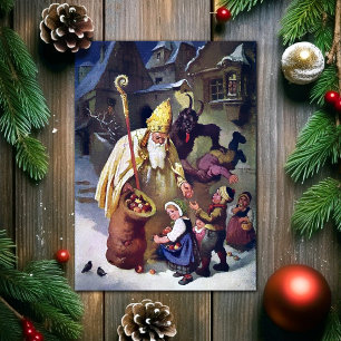 Cartão de Natal Vintage Krampus