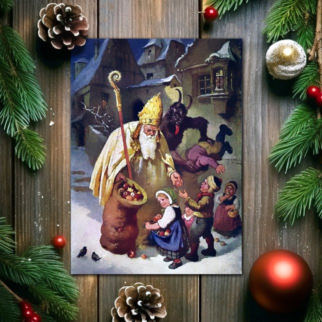Cartão de Natal Vintage Krampus (Criador carregado)