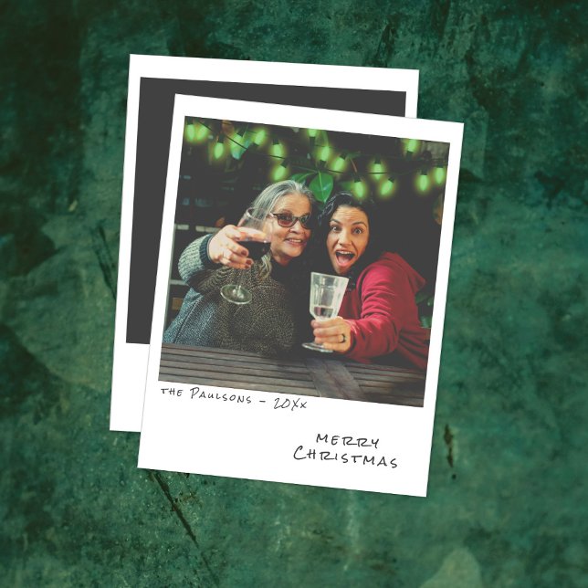 Cartão de Natal Vintage - Luzes Verdes (Criador carregado)