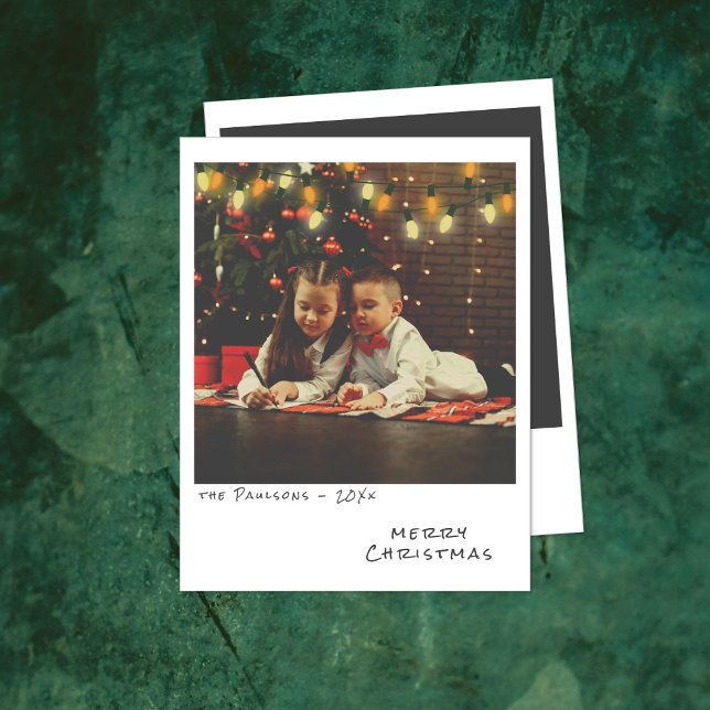 Cartão de Natal Vintage - Luzes Vermelhas e Amarel (Criador carregado)