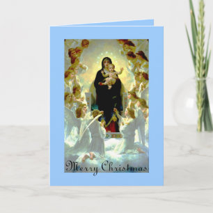 Cartão de Natal Vintage Madonna