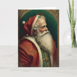 Cartão de Natal Vintage Santa Claus