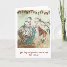 Cartão de Natal Vintage Scrooge