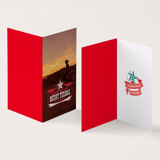 Cartão de Natal Vintage TEXMAS (Interior e exterior)