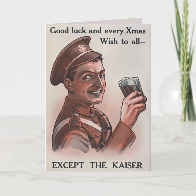 Cartão de Natal Vintage WW1 (Frente)