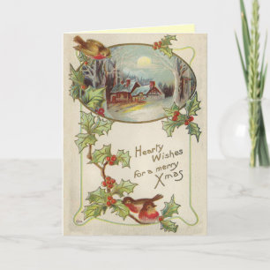 Cartão de Natal Vitoriano