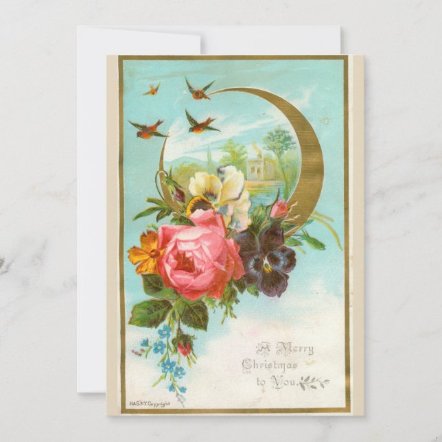 Cartão de Natal vitoriano (Frente)