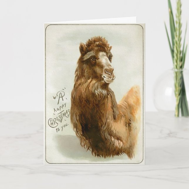 Cartão de Natal Vitoriano Camel (Frente)