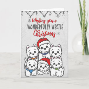 Cartão de Natal Westie