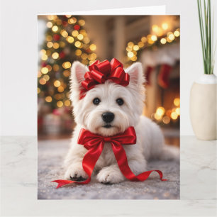 Cartão de Natal Westie