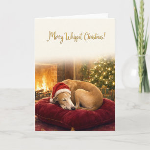 Cartão de Natal Whippet