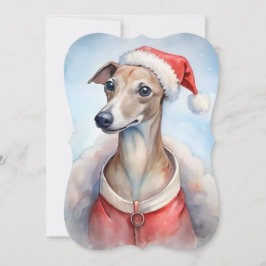 Cartão de Natal Whippet