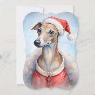 Cartão de Natal Whippet