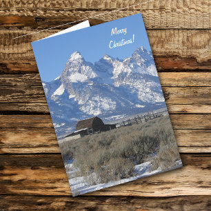 Cartão de Natal Wyoming Tetons