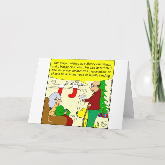 Cartão de Natal x08 do nosso advogado - desenho an (Frente)