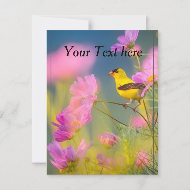 cartão de natureza editável (Frente)