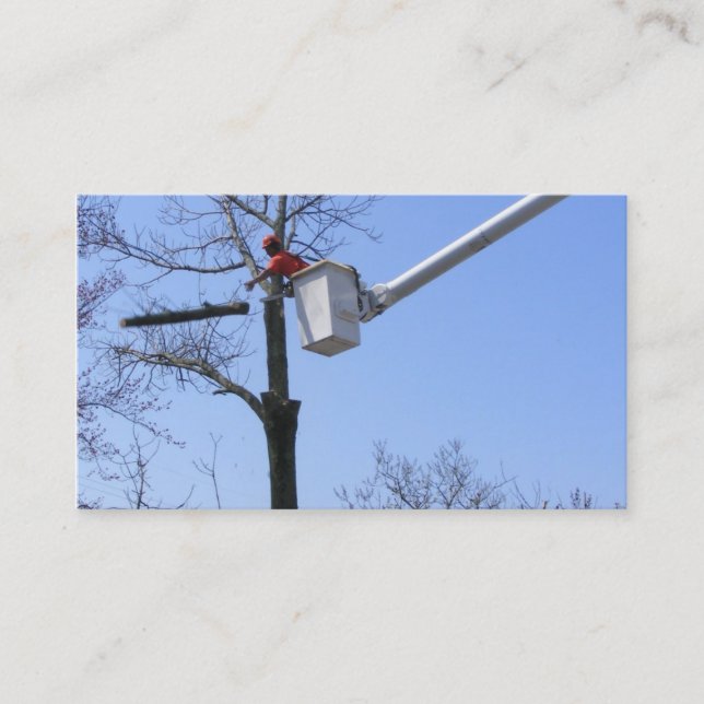 Cartão de negócios do ~ da remoção da árvore (Frente)