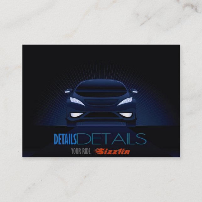 Cartão de negócios dos detalhes dos detalhes (Frente)