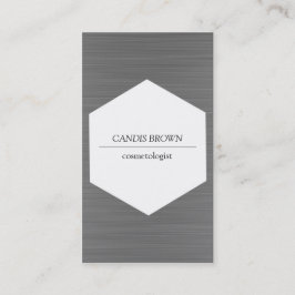 Cartão de negócios escovado mínimo do