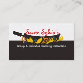 Cartão de negócios flamejante da restauração do