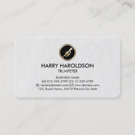 Cartão de negócios Premium de Trompeter de Ícone d