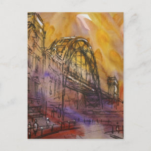 Cartão de Newcastle da ponte de Tyne