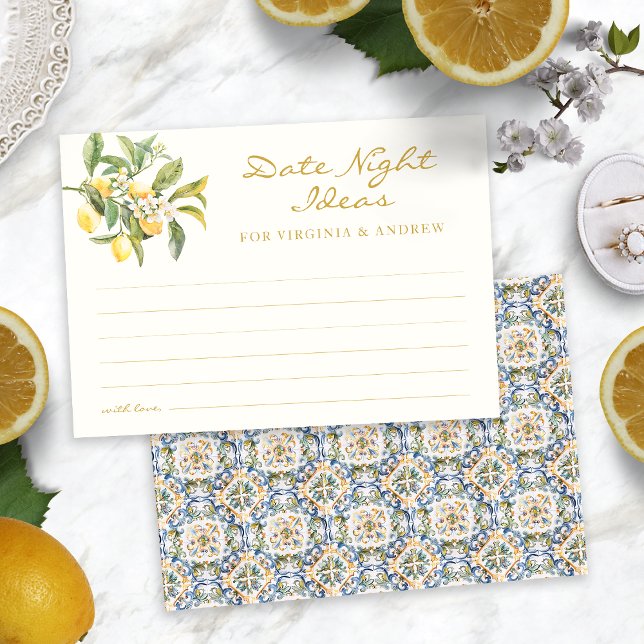 Cartão de Noite de Limão (Lemon Date Night Card
)