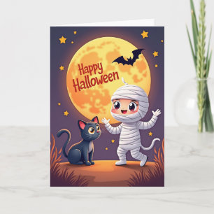 Cartão de Noite Divertida de Halloween