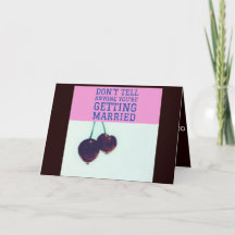 Cartão de Noivado engraçado dos amigos